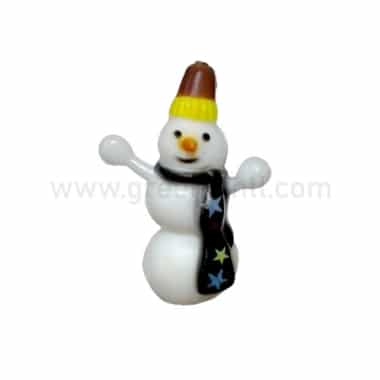 GREENS CHOICE Christmas Cake Topper Snowman with Scarf and Hat 42.5x30 mm-50 Pcs