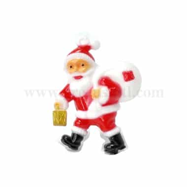 GREENS CHOICE Cake Topper- Santa with Gift Bag 45x92 mm-50 Pcs