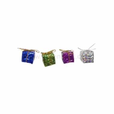 GREENS CHOICE Christmas Cake Topper Gift Boxes Assorted 22.5x22.5mm-50 Pcs