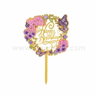GREENS CHOICE Cake Toppers Happy Birthday 95x100mm