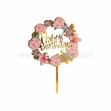 GREENS CHOICE Cake Topper Happy Birthday 95x97.5mm