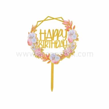 GREENS CHOICE Cake Topper Happy Birthday 100x102.5mm