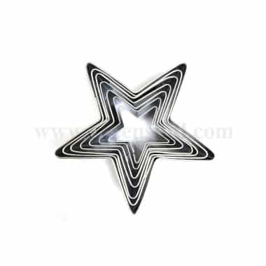 GREENS CHOICE Plain Star Cutter Set of 8