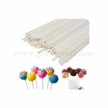 GREENS CHOICE Lollipop Stick D4 mm x 115 mm-50 Pcs
