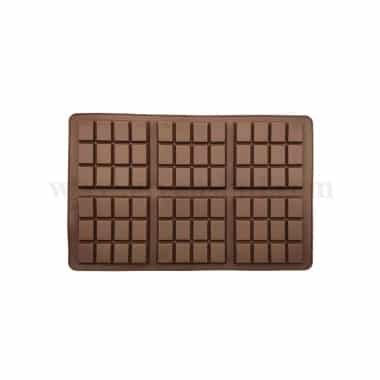 GREENS CHOICE Silicone Chocolate Mould Bar 80 x 80 x h .75 mm