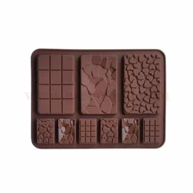 GREENS CHOICE Silicone Chocolate Mould Bar 85 x 55 mm,35 x 25 mm