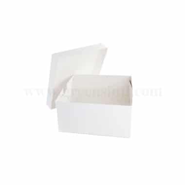 GREENS Cake Box White L 16 Inch x W 16 Inch x H 7 Inch with Top Cover