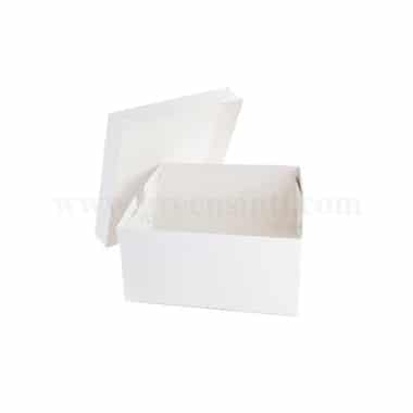 GREENS Cake Box White L 20 Inch x W 20 Inch x H 7 Inch with Top Cover