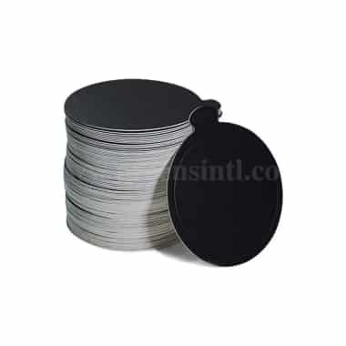 GREENS Mini Cake Board Round Black 8 cm - 200pcs