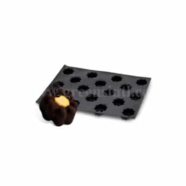 DEMARLE Flexipan Rosace Shapes 78x35mm, 18 indents