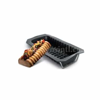 DEMARLE Flexipan Origine Rectangle Fluted Cake 90x195x60 mm -Single Indent