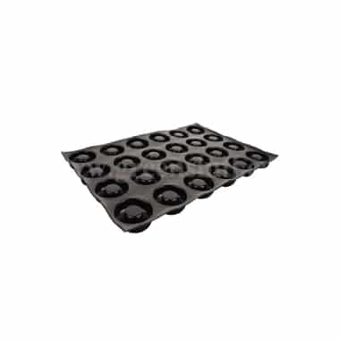 DEMARLE Flexipan Round Savarins 80mm, 24 indents