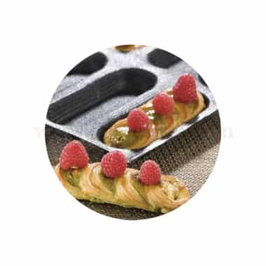 DEMARLE Flexipan Air Silform for Breads 130 x 48 x h18 mm-24 Indents