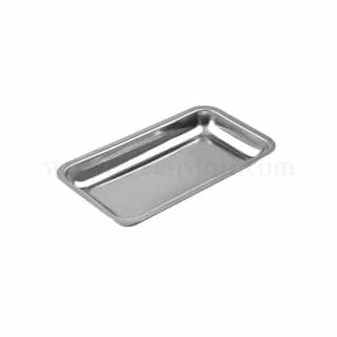 FISCHER BARGOIN Deep stainless steel tray 18/10 - 325 x 230 x h40 mm
