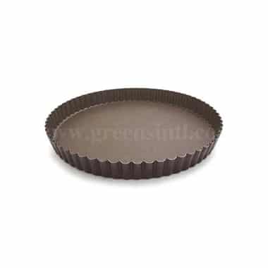 GOBEL Non-stick Round fluted pie dish Removable bottom D200/185 x h25 mm