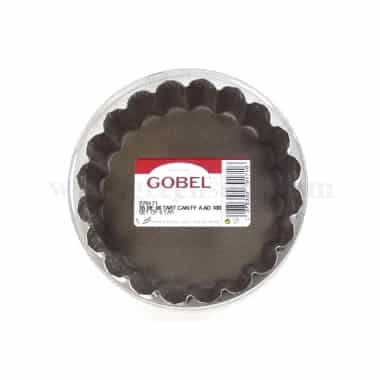 GOBEL Non-stick Round fluted tartlets D100 mm Set of 6