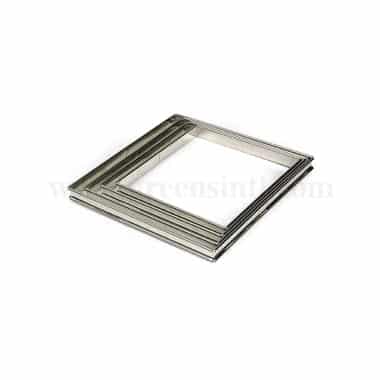 GOBEL Square Tart Ring Rolled edges 180 x 180 x h20 mm