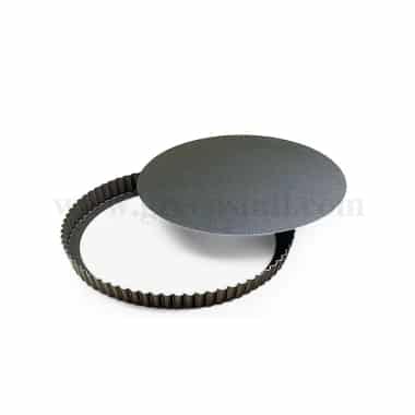 GOEL Non-stick High fluted round pie dish loose base  D 240/225 x h35 mm