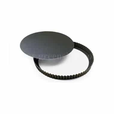GOBEL Non-stick Round fluted pie dish Removable bottom D200/185 x h35 mm