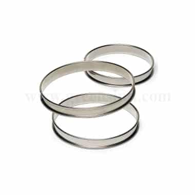 GOBEL Stainless  Steel Deep Tart ring with rolled edges  D70 x h27 mm