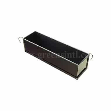 GOBEL Non-stick Plain long pâté (mini) hinged Removable base - 500 x 80 x 80 mm