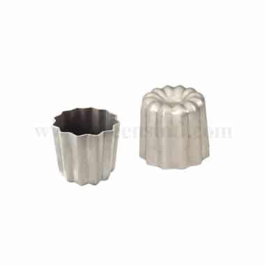 GOBEL Aluminium Rum Baba Mould 45x43mm
