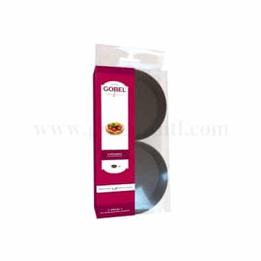 GOBEL Non-stick Round Millasson Mould Box With Edges D100/90 x h21 mm Set of 6