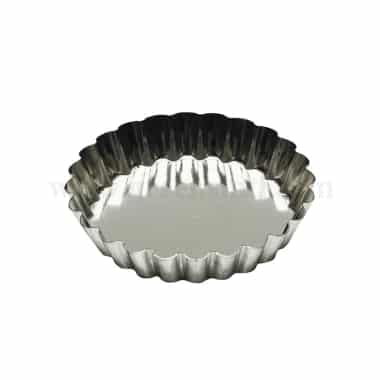 GOBEL Round fluted tartlet fixed base D110/90 x h20 mm