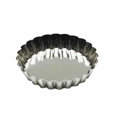 GOBEL Round fluted tartlet fixed base D120/110 x h20 mm