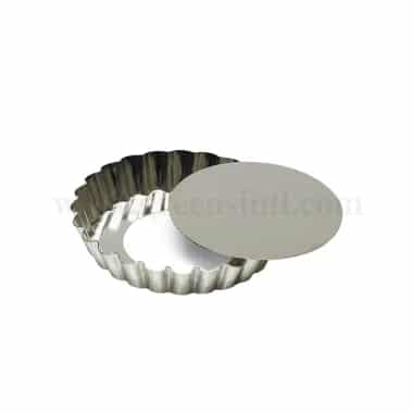 GOBEL Round fluted tartlet Removable base D120/110 x h20 mm
