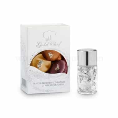 GOLD CHEF Edible Silver Flakes 23kt- 125 mg