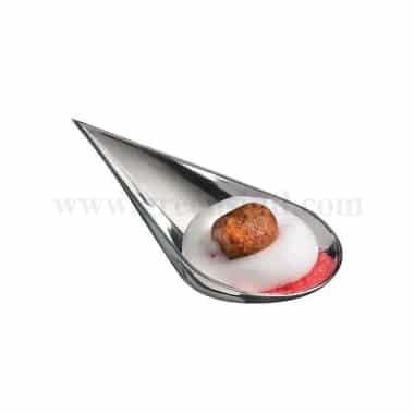 SOLIA Mini Goutte Spoon Silver 75 x 38 x 24 mm-50 Pcs