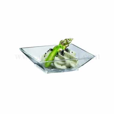 SOLIA Transparent Mini Dish Green 67 x 67 x h 18 mm-50 Pcs