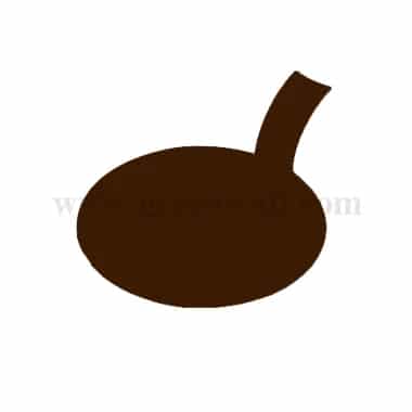 SOLIA Disc Palet Dish Brown D 80 x h20 mm-100 Pcs