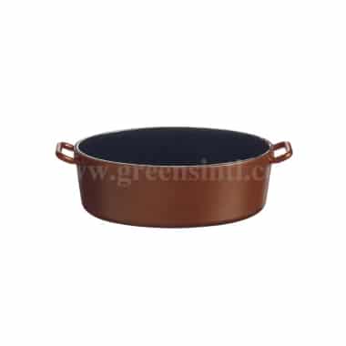 SOLIA Eskoffie Mini Oval Cooking Pot Copper-Black 82 x 45 x 26 mm - 45 ml-24 Pcs