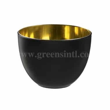 SOLIA Eskoffie Tulip Bowl Black-Gold / Dessert Cups D 57.36 x h39 mm-65 ml-20 Pcs