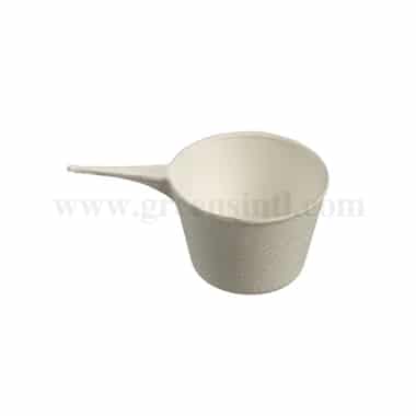 SOLIA Sugarcane Pulp Mini Dish Eskoffiee Pan White 91 x 56 x 30 mm-50 ml-50 Pcs