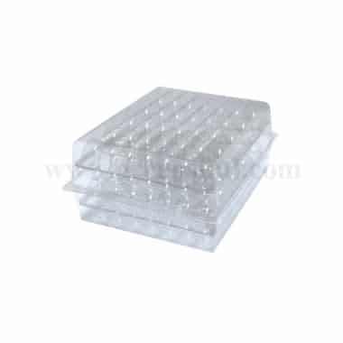 SOLIA Thermoformed Transparent Box for 70 Macaroons with Tray