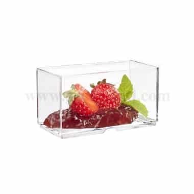 SOLIA Transparent Stackable Mini Dish 70 x 35 x 38 mm-70 ml-50 Pcs