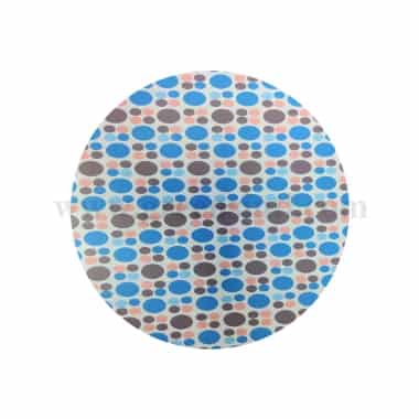 GREENS CHOICE Chocolate Transfer Sheet Retro Circles Blue Purple and Pink 250 x 350 mm-50 Sheets