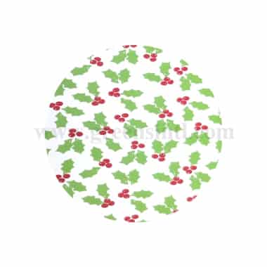 GREENS CHOICE Chocolate Transfer Sheet Holy Leaves Red and Green 250 x 350 mm-5 Sheets