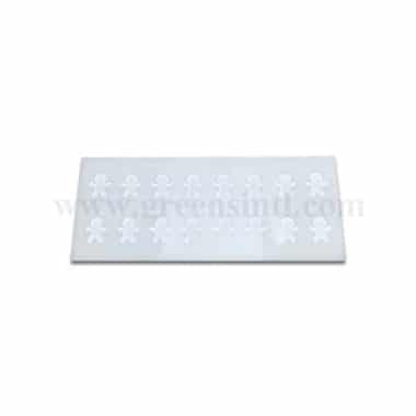 GREENS CHOICE Chocolate Decorations Stencil-Gingerbread 30 x 35 mm-16 Indents