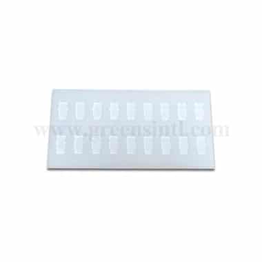 GREENS CHOICE Chocolate Decorations Stencil-Snowman Face 22 x 35 mm-18 indents