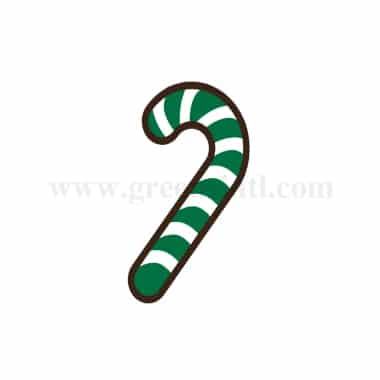 GREENS CHOICE Chocolate Transfer Sheet Sugar Cane-Green and White 24 x 35 mm-18 graphics-5 Sheets