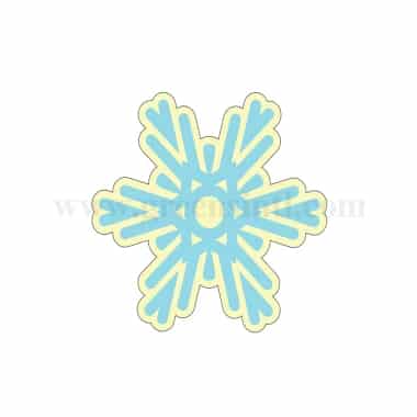 GREENS CHOICE Chocolate Transfer Sheet Snowflake 50 x 45 mm-10 graphics -5 Sheets