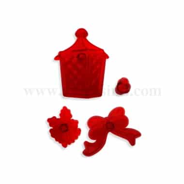 JEM Christmas Lantern & Holly Cutters Set of 4