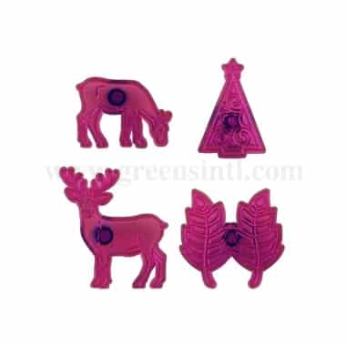 JEM Reindeer Lacy Leaves 4 Pcs Cutter Set