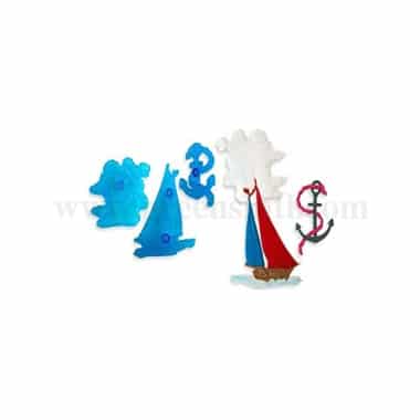 JEM Yacht, Cloud & Anchor Cutter Set of 3