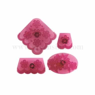 JEM Borders Cutters - Edge Cutters for Cutwork Embroidery Set of 4