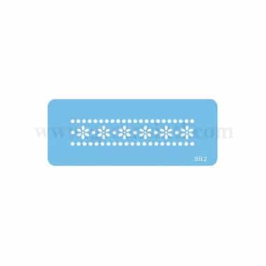 JEM Stencil - Daisy And Dots Border 102 x 22mm